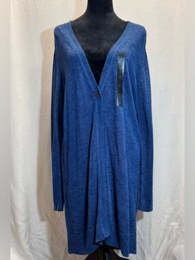 Banana Republic Navy V Neck Button Duster Cardigan M